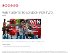 Win Flights to London for Two
