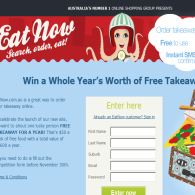 Win free takeaway for a year!