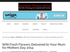 Win Fresh Flowers Delivered to Your Mum for Mothers Day 2014