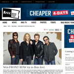 Win front row tickets to Bon Jovi & a backstage experience!