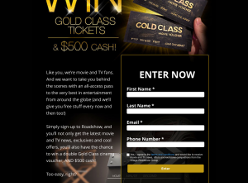 Win 'Gold Class' movie tickets & $500 cash!