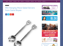 Win Hanging Wave Salad Servers from Carrol Boyes