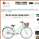 Win his and her vintage bicycles!