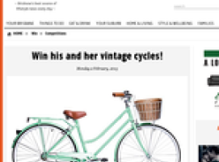 Win his and her vintage bicycles!