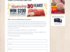Win in Tasman's 30th Birthday Competition