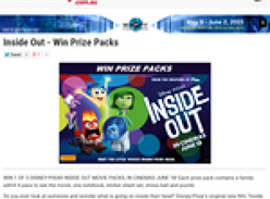 Win Inside Out Prize Packs