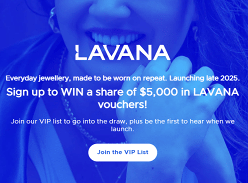Win a Share of $5K in Lavana Vouchers