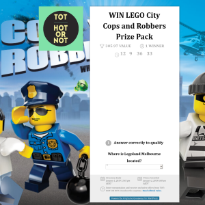 Win Lego City Cops and Robbers Prize Pack
