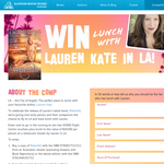 Win lunch with Lauren Kate in LA!