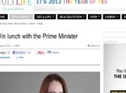 Win lunch with the Prime Minister