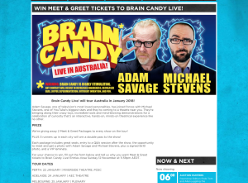 Win meet & greet tickets to Brain Candy Live