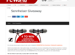 Win MOMENTUM Free Sennheiser’s Bluetooth headphones