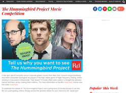 Win Movie Tix to The Hummingbird Project
