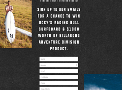 Win Occy’s Raging Bull Surfboard & Billabong Adventure Division Products Worth $2,000