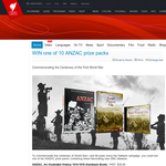 Win one of 10 ANZAC prize packs