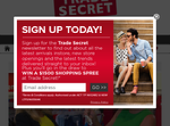 Win one of five $500 Trade Secret shopping sprees