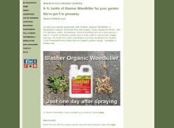 WIN one of five bottles of Slasher Organic Weedkiller