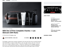 Win One of Five Complete Charles + Lee Skincare Gift Packs
