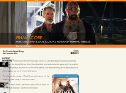 Win one of five copies of 'Final Score' on Blu-ray