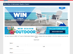 Win one of seven pairs of Adirondack replica chairs