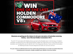 Win one of the last Holden Commodore V8’s
