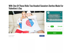 Win One Of Those Ridic Two-Headed Sweaters Doritos Made For Valentine’s Day