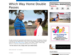 Win one of three double passes to see Which Way Home