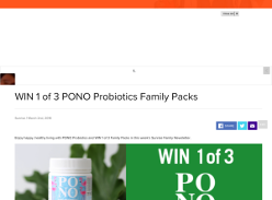 Win one of three family Pono probiotics packs