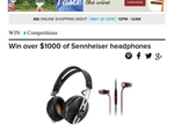 Win over $1,000 worth of Sennheiser headphones!