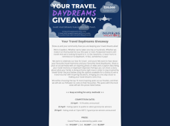 Win over $20,000 in Travel vouchers!