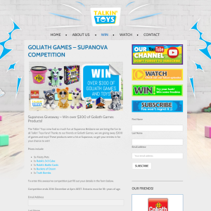 Win over $300 of Goliath Games Products