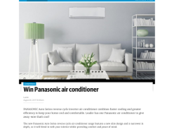 Win Panasonic air conditioner
