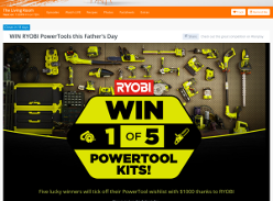 Win RYOBI PowerTools this Father's Day