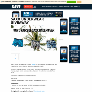 Win SAXX Underwear