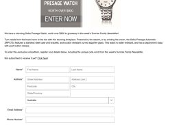 Win SEIKO Presage watch