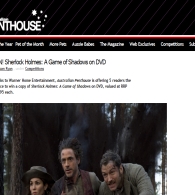 Win! Sherlock Holmes: A Game of Shadows on DVD