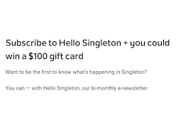 Win 1 of 3 $100 Singleton Vouchers