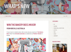 Win the Bakery Boss Mixer