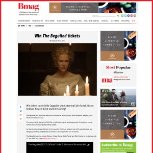 Win The Beguiled tickets