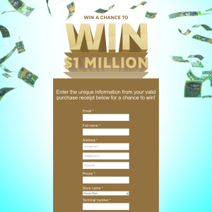Win the chance at $1 million!