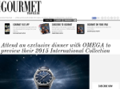 Win the chance to attend an exclusive dinner with OMEGA to preview their 2015 International Collection!