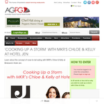 Win the chance to cook up a storm with MKR's Chloe & Kelly at Hotel Jen!