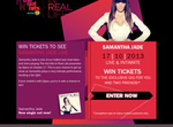 Win the chance to see Samantha Jade live in Melbourne! (Optus Mobile Customers Only)