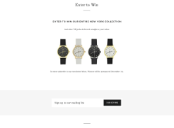 Win the entire 'New York' collection of watches!