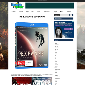 Win The Expanse on Blu-ray plus the books Caliban's War and Leviathan Wakes