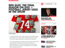 Win the final season of Glee on DVD + the football jersey used in the show!