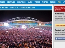 Win the first tickets to Stereosonic 2012