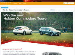 Win the Holden Commodore Tourer