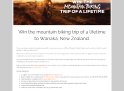 Win the mountain biking trip of a lifetime to Wanaka, New Zealand