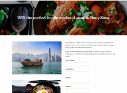 Win the perfect foodie weekend away in Hong Kong!